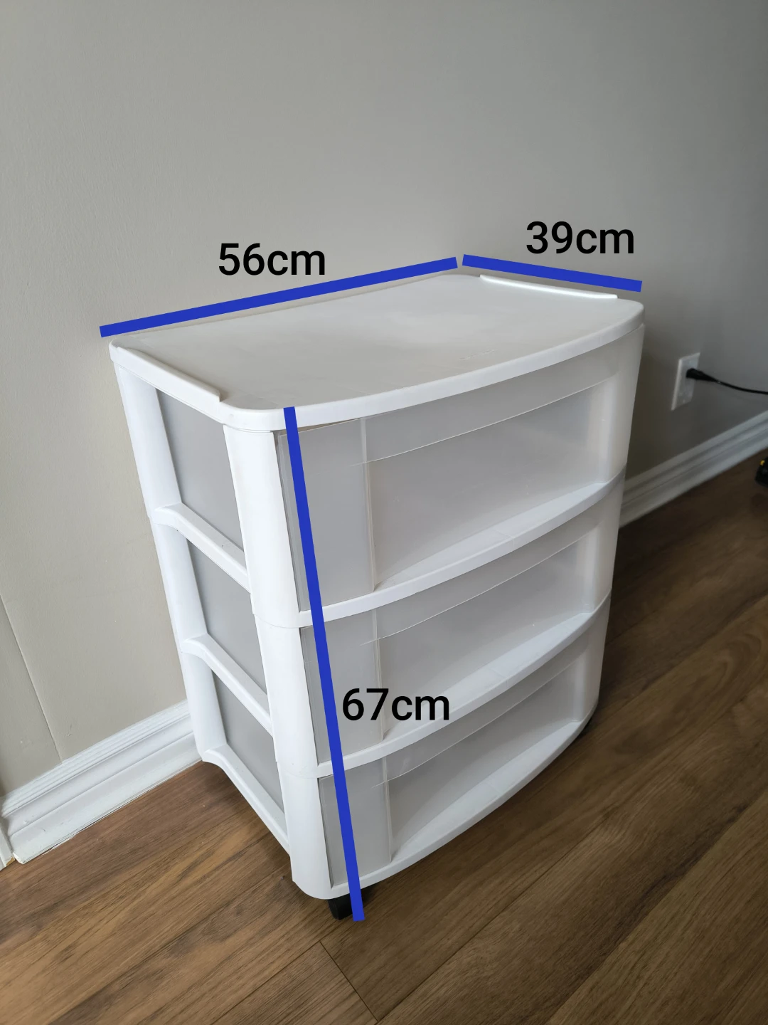 Sterilite 3-Drawer Cart - White - photo 3