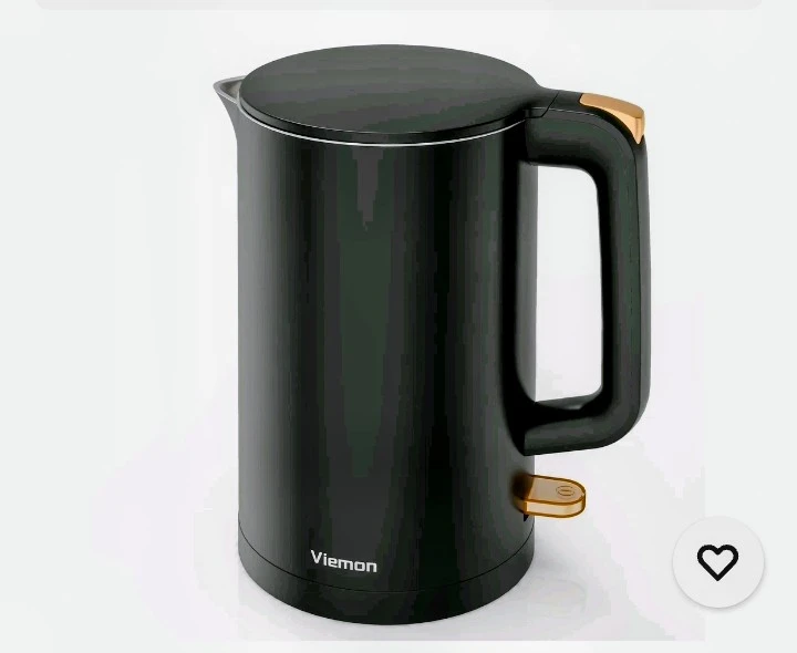 Viemon Electric Kettle - Black, 1.7 L