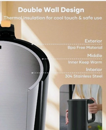 Viemon Electric Kettle - Black, 1.7 L - photo 4