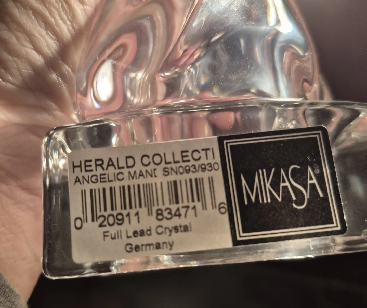 Vintage Mikasa Crystal Germany Herald Angel - Mandolin - photo 3