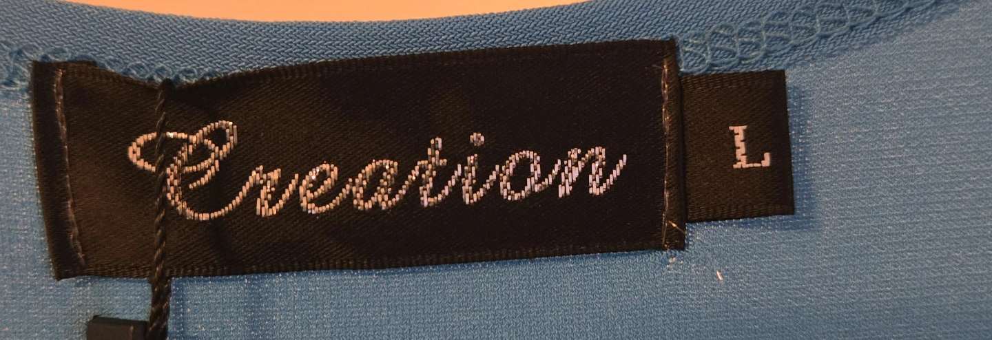 Creation Blue Sleeveless Dress - Size L