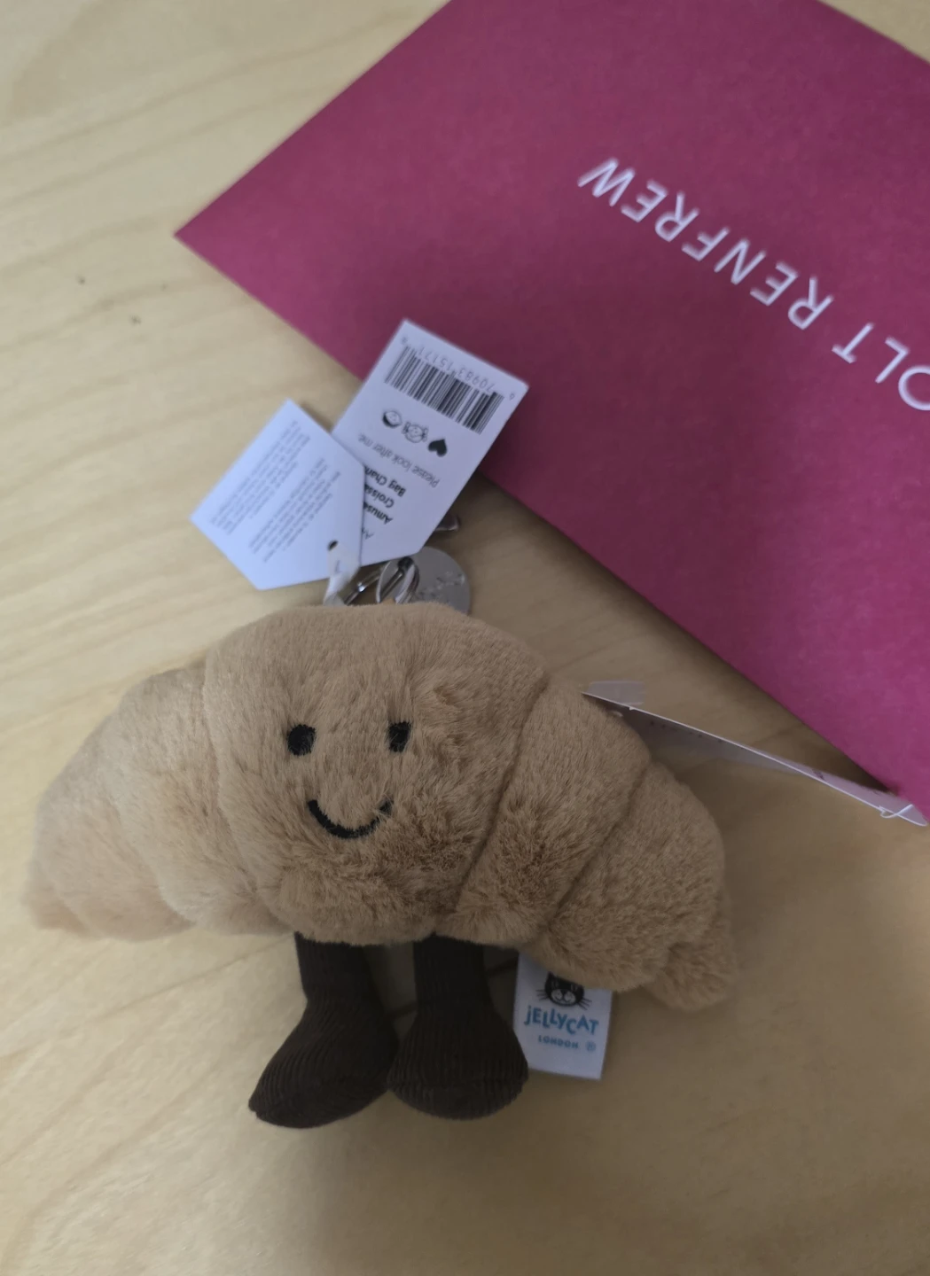 Jellycat Croissant Amuseable Bag Charm - New - photo 2