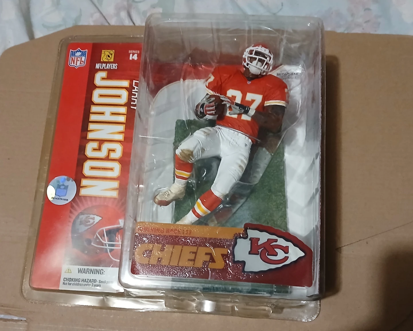 NFL Players L. Johnson Kansas City Chiefs Action Figure