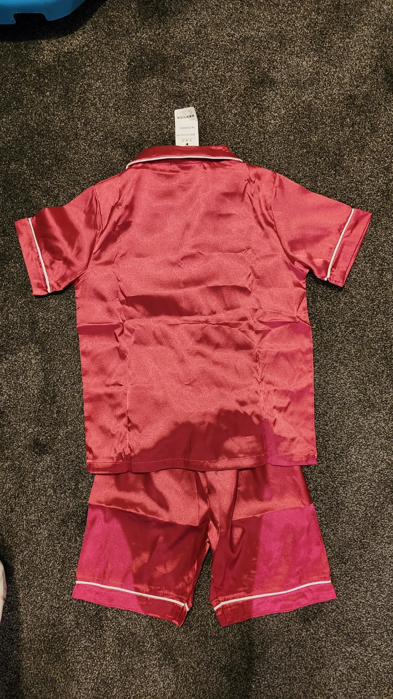 Kids Tales Pink Satin Pajama Set - New - photo 2