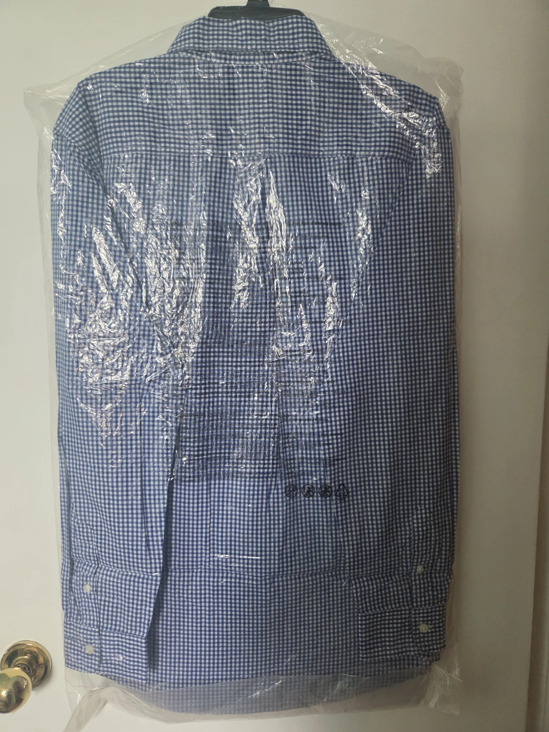 Chaps Men's XL Blue Checkered Button Down Long Sleeve - photo 2