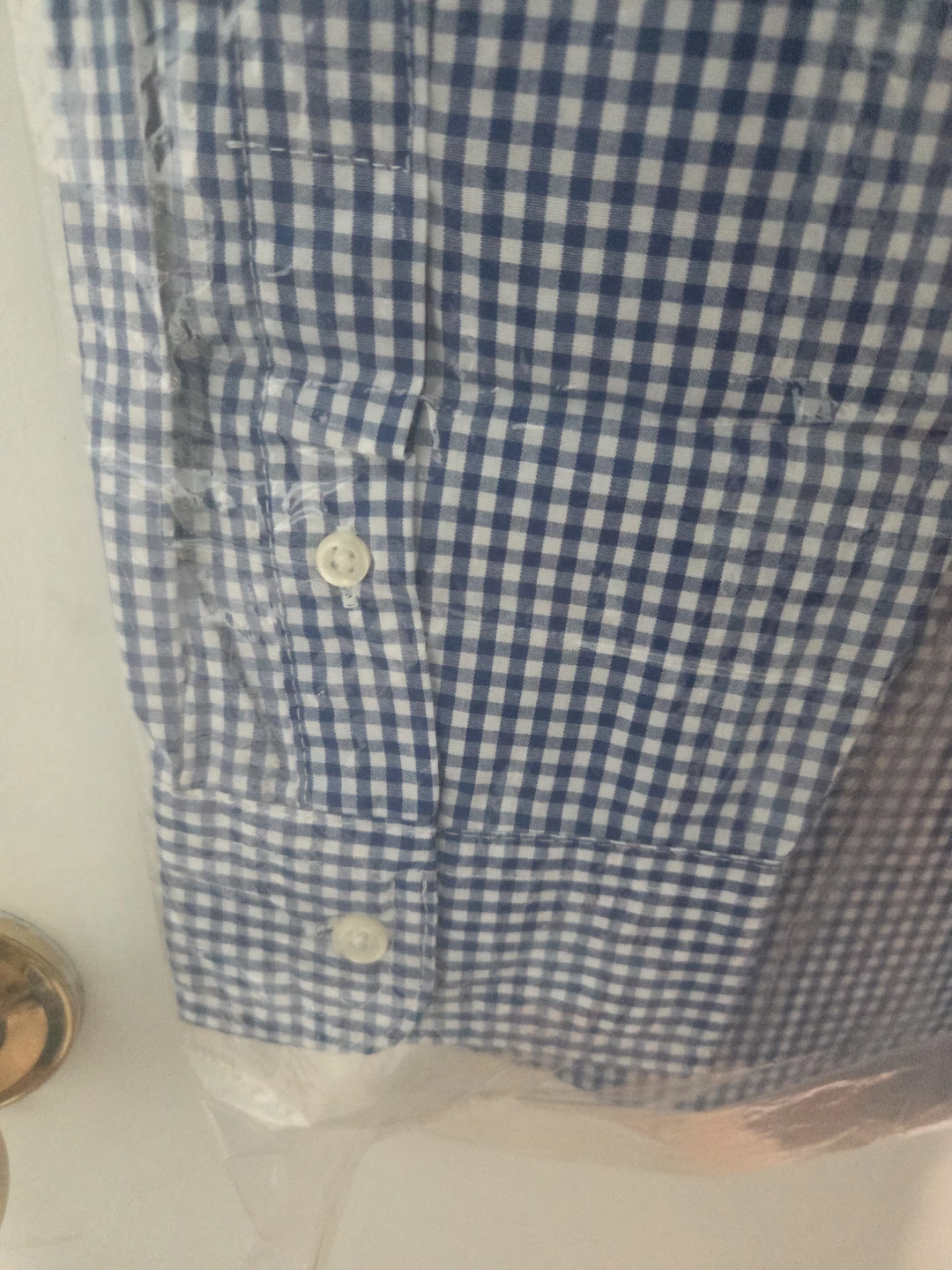 Chaps Men's XL Blue Checkered Button Down Long Sleeve - photo 3