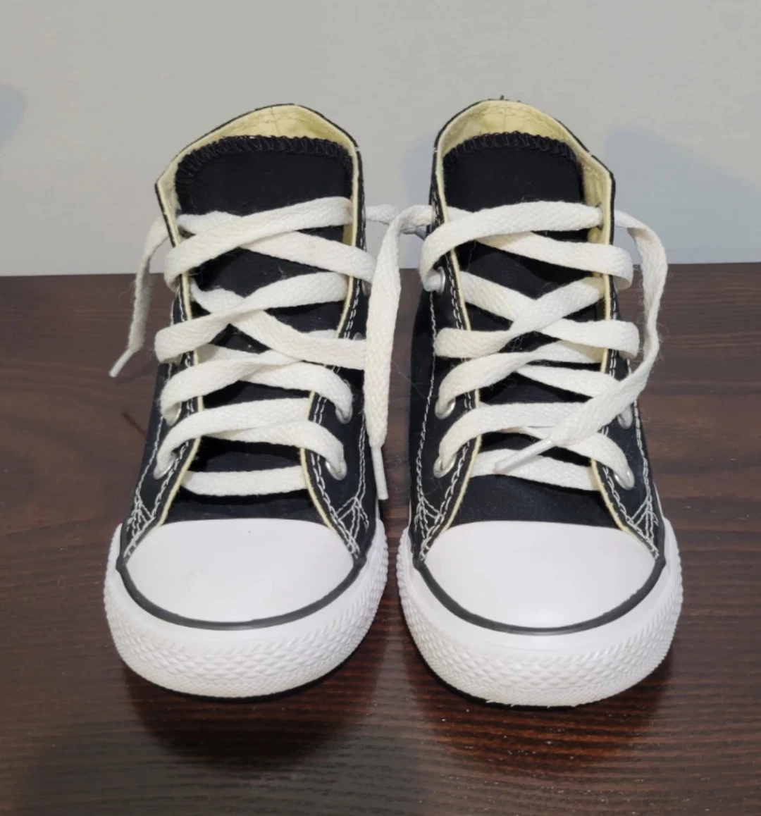 Converse All Star High Top Sneakers - Black Youth Size 10