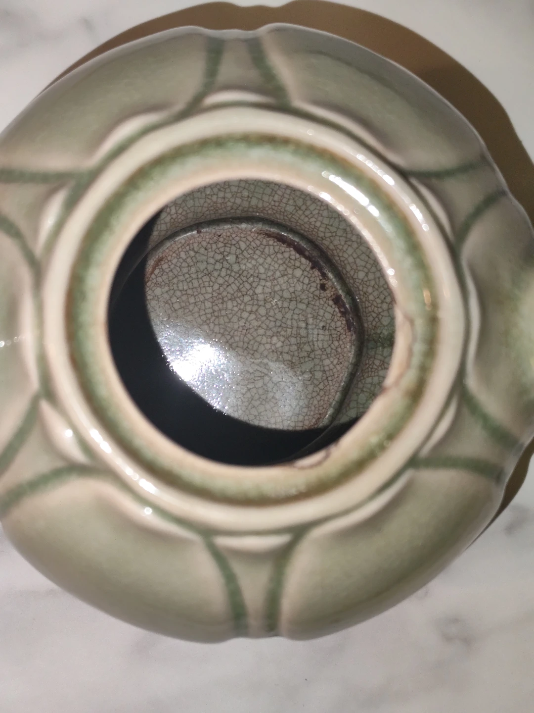 Jade Green Ceramic Lotus Teapot - photo 2