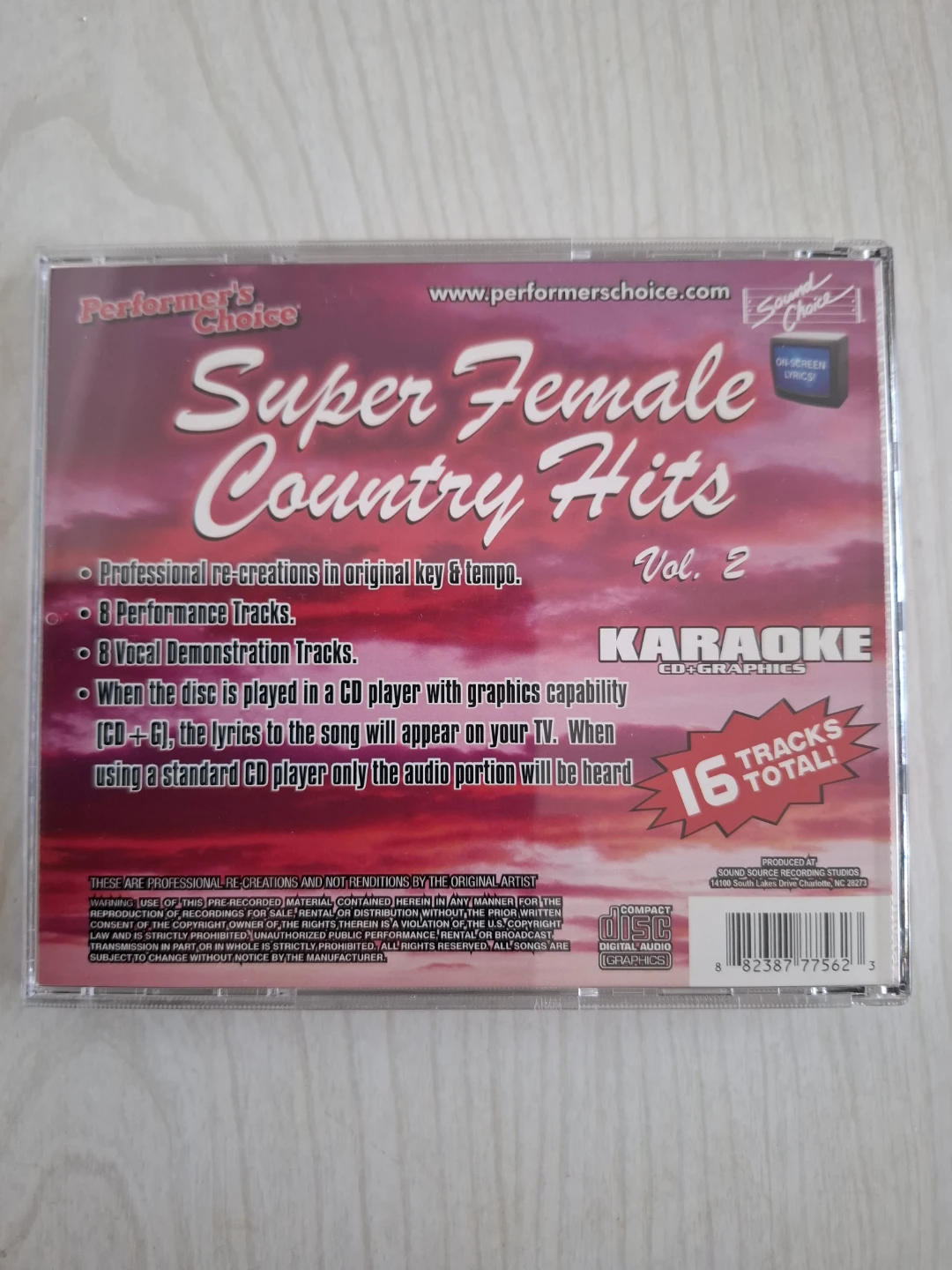 Super Female Country Hits Vol. 2 Karaoke CD+Graphics - photo 2