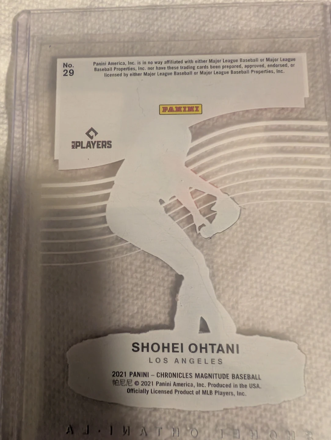 Shohei Ohtani 2021 Panini Chronicles Magnitude Baseball Card - photo 2