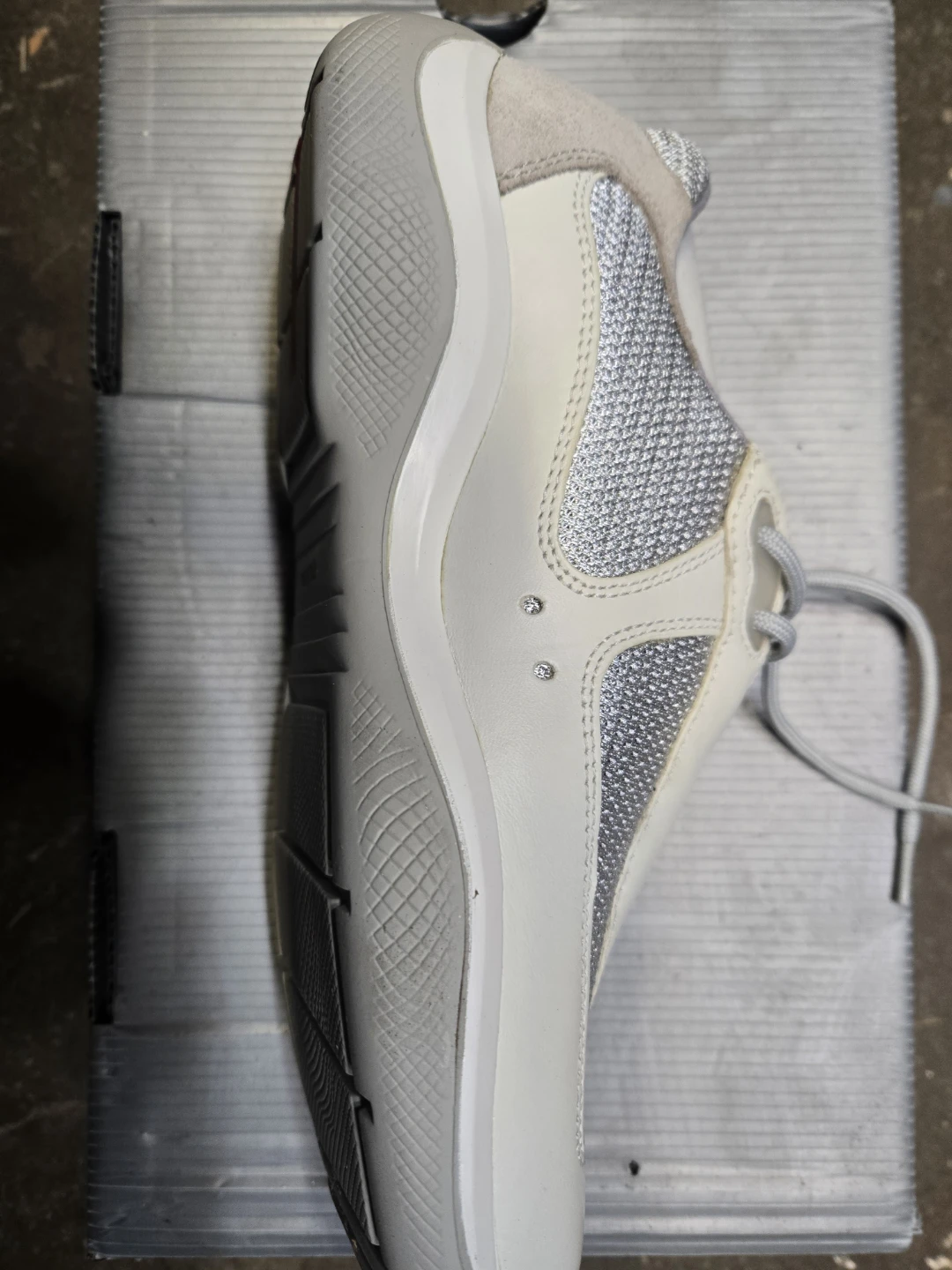 Prada Nevada Bike Sneakers White/Silver US 5.5 - photo 4