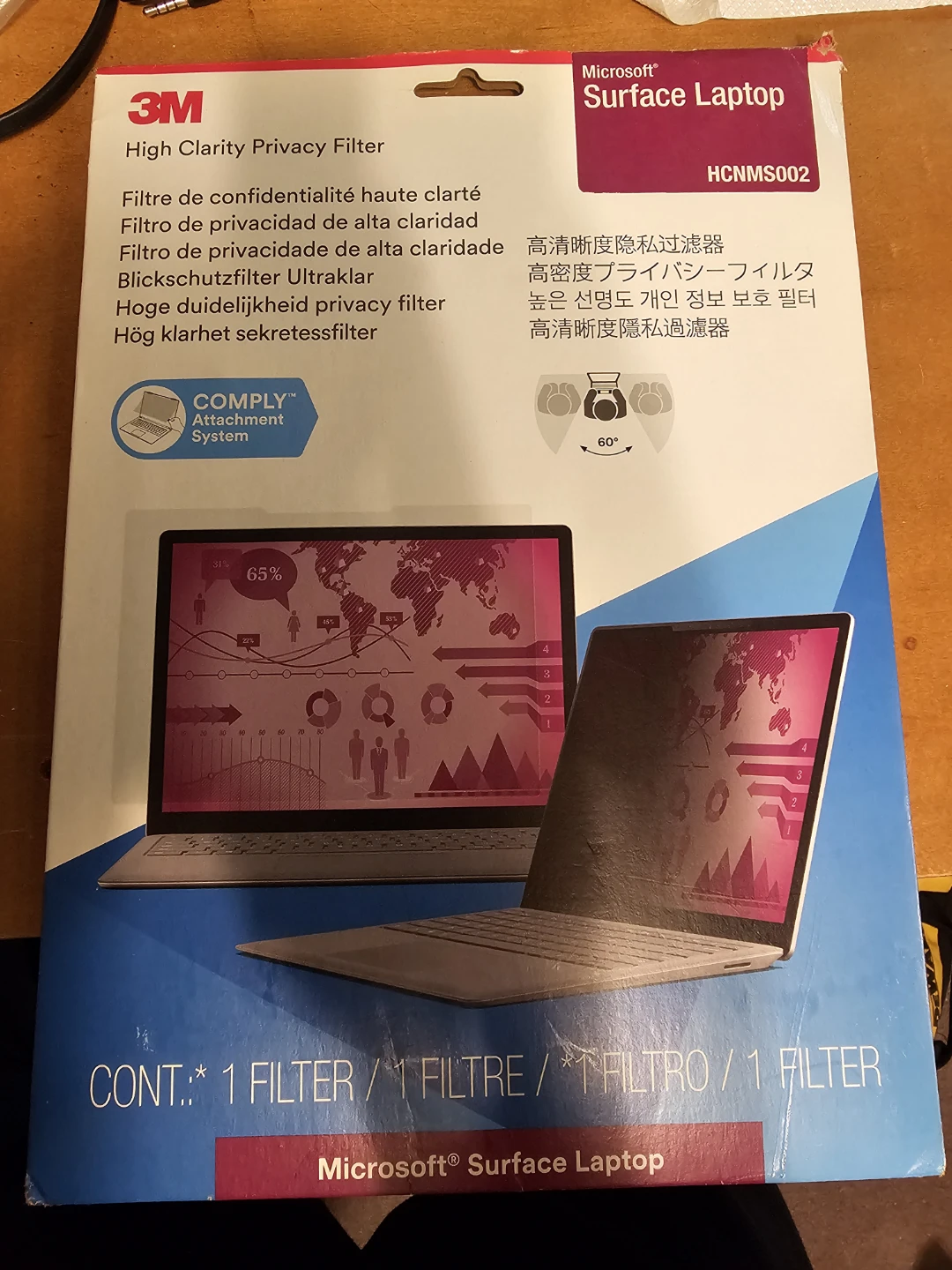 3M High Clarity Privacy Filter for Microsoft Surface Laptop