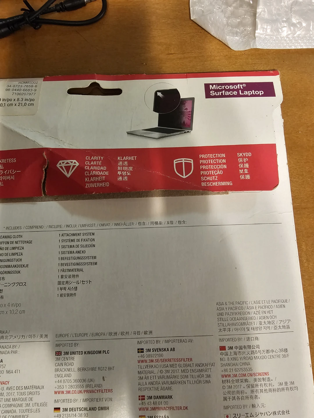 3M High Clarity Privacy Filter for Microsoft Surface Laptop - photo 3