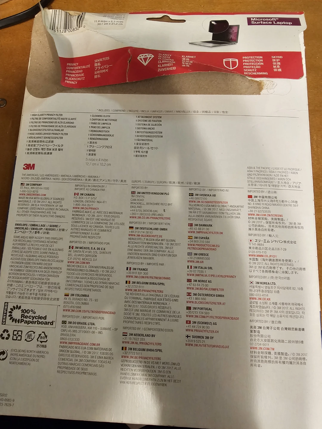 3M High Clarity Privacy Filter for Microsoft Surface Laptop - photo 4
