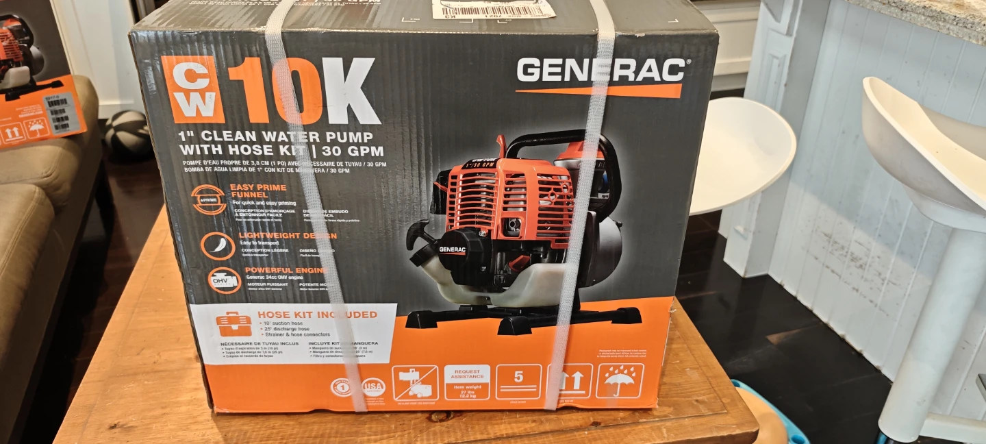 Generac CW10K 1" Clean Water Pump with Hose Kit - NEW - photo 3