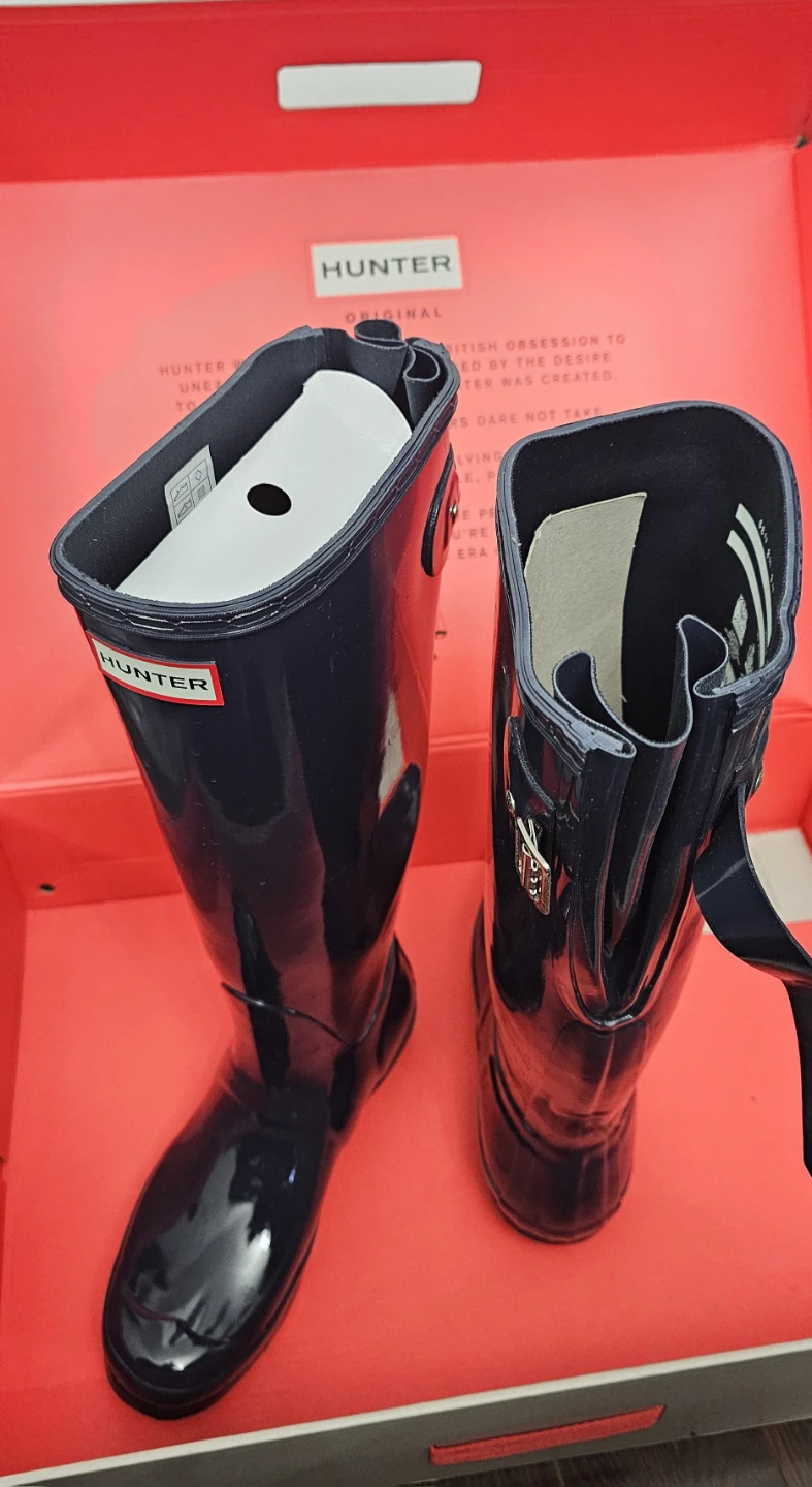 Hunter Original Navy Gloss Tall Boots