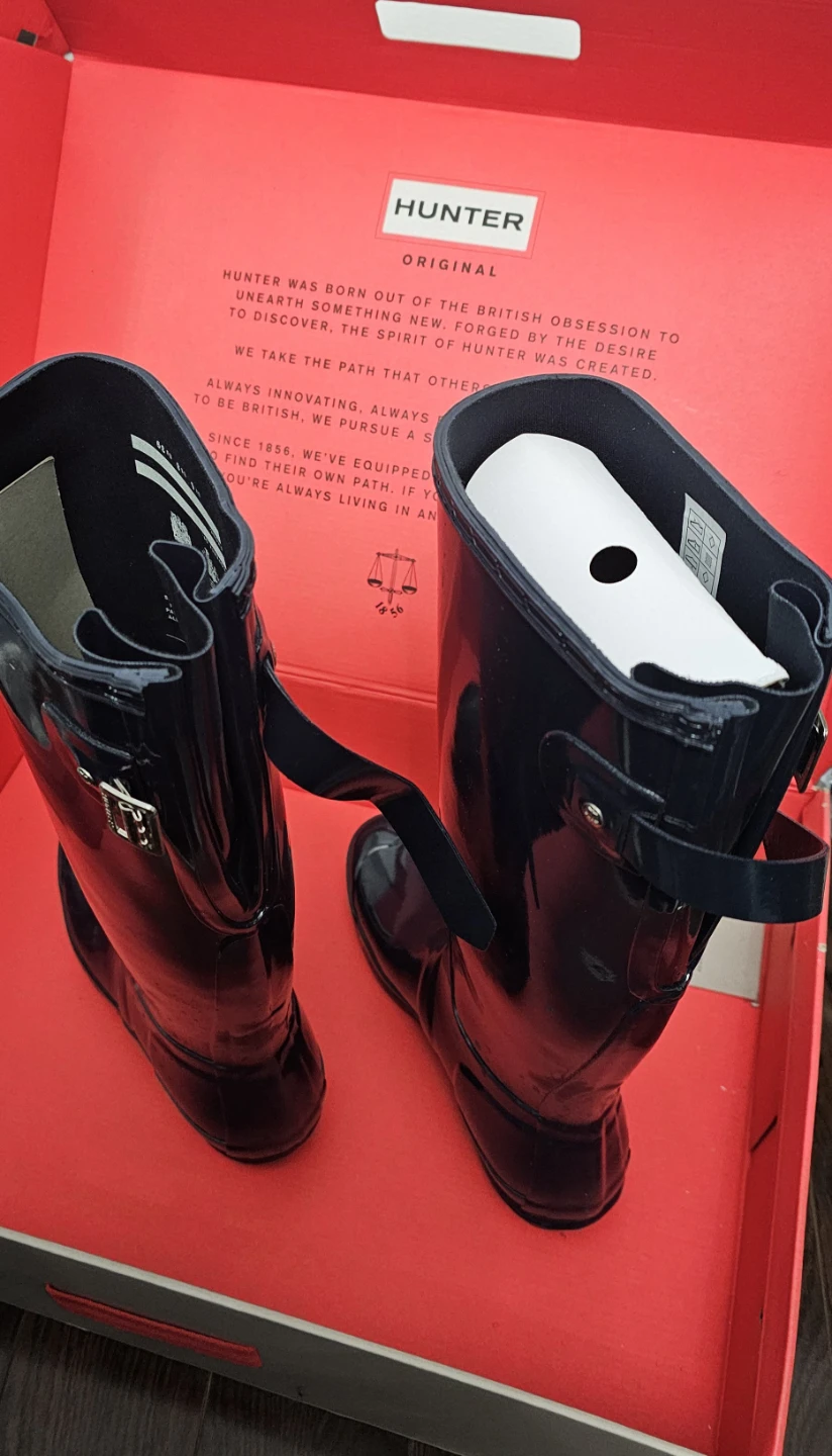 Hunter Original Navy Gloss Tall Boots - photo 2