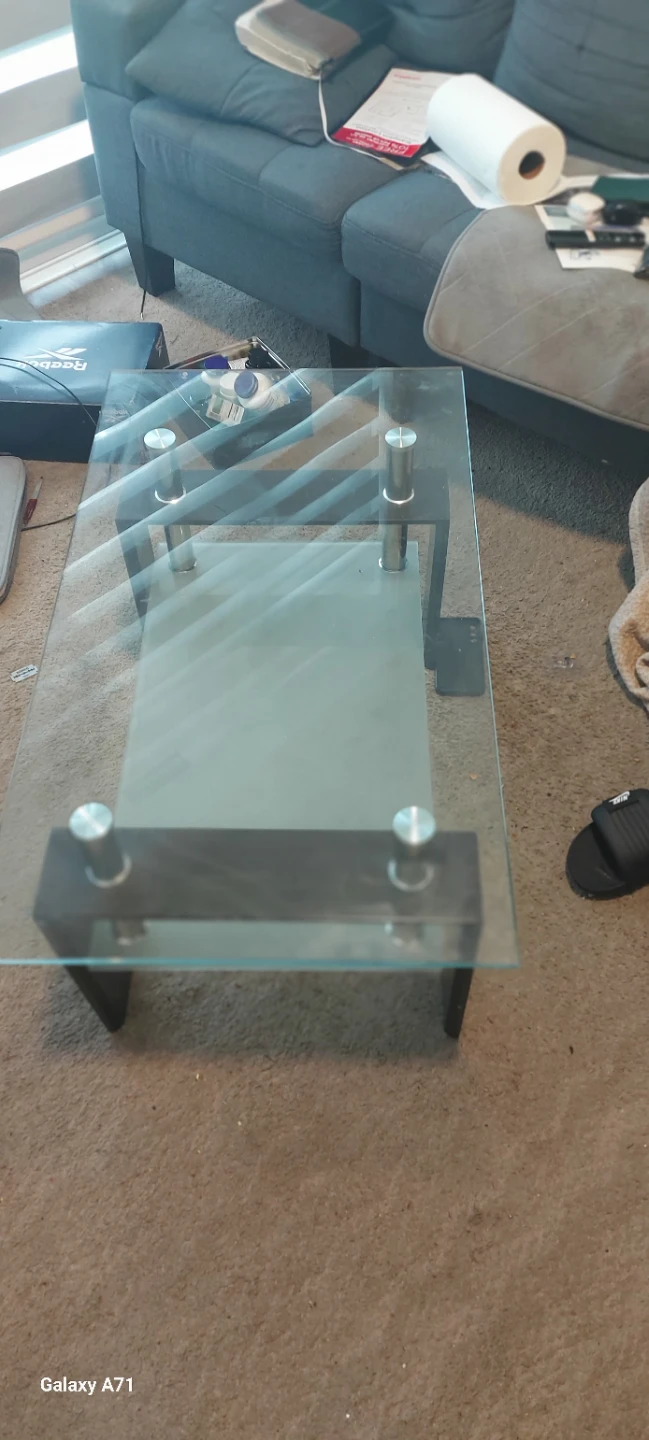 Glass Top Coffee Table - photo 2