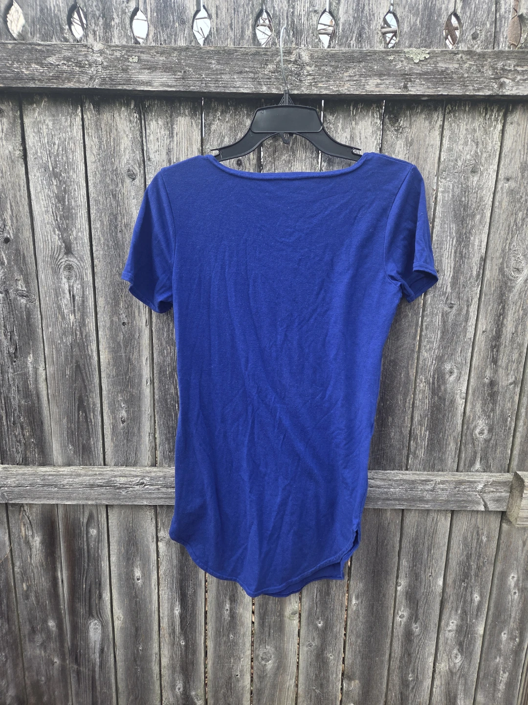 Blue Short Sleeve T-Shirt dress - photo 2