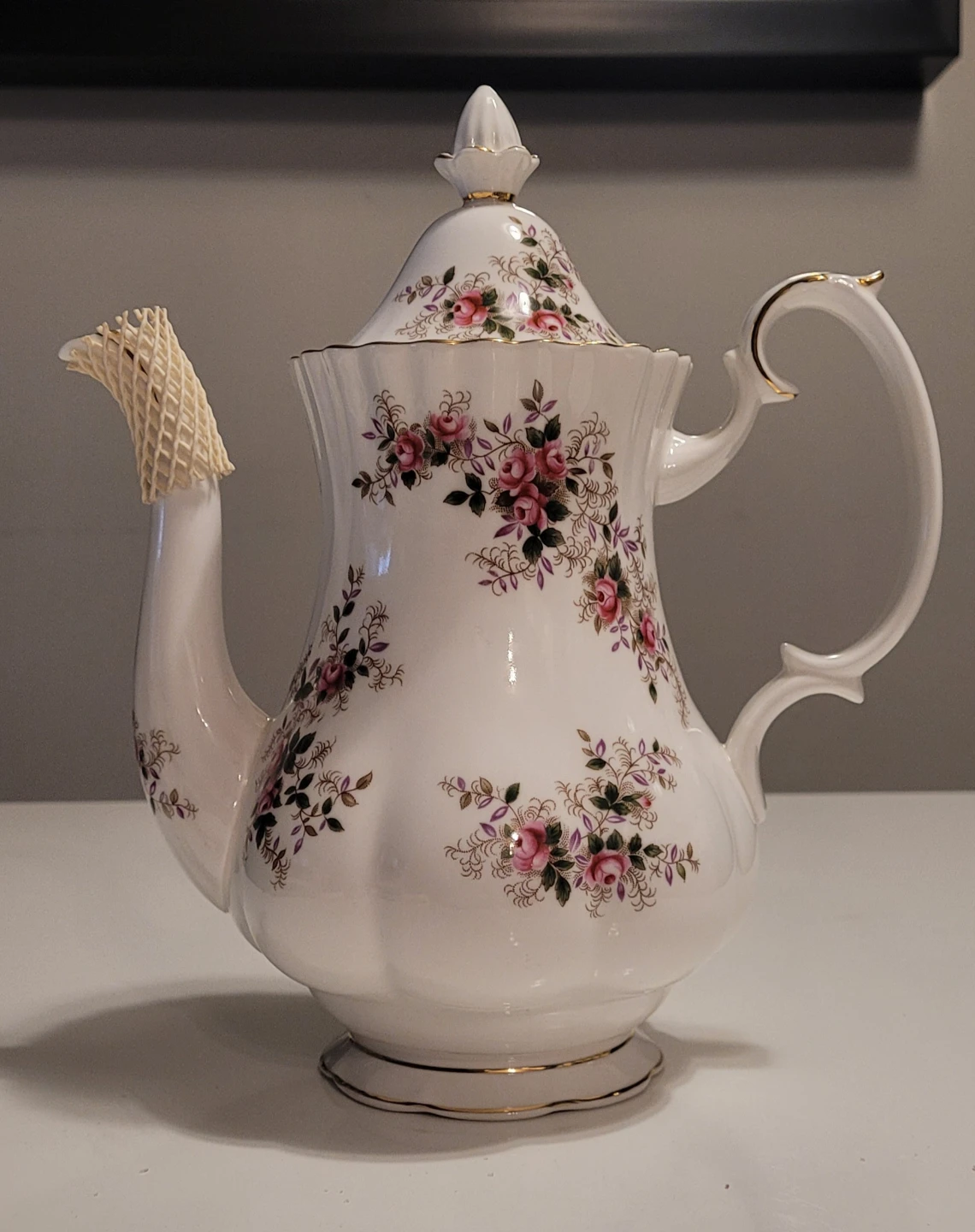 Royal Albert Lavender Rose Bone China Teapot