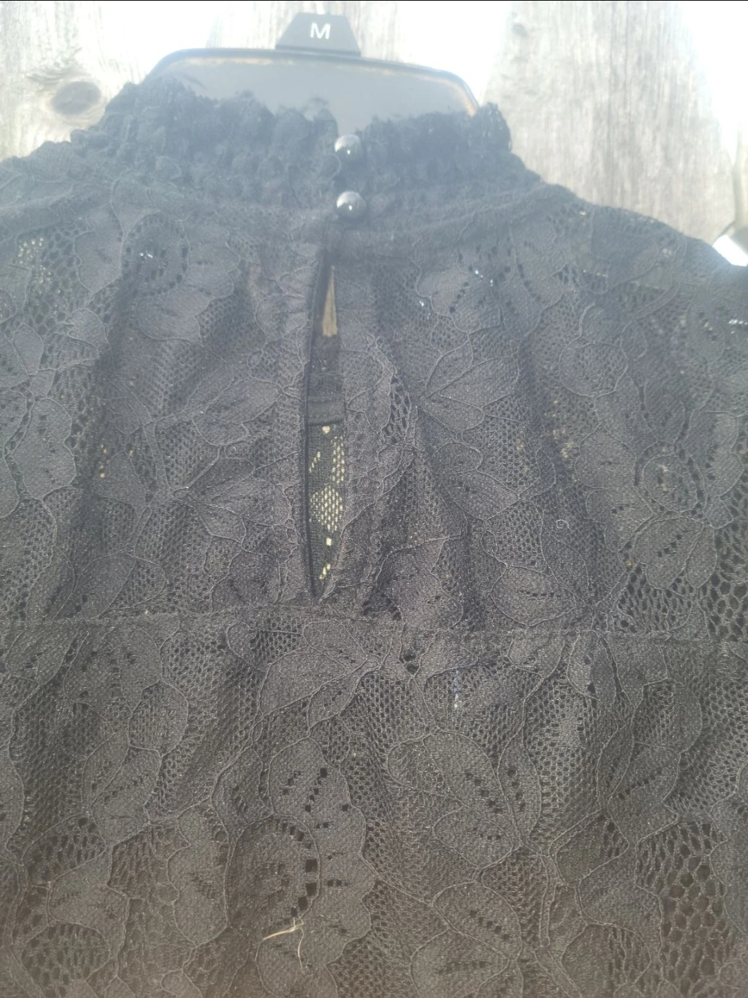 Black Lace Sleeveless Top - Size M - photo 4