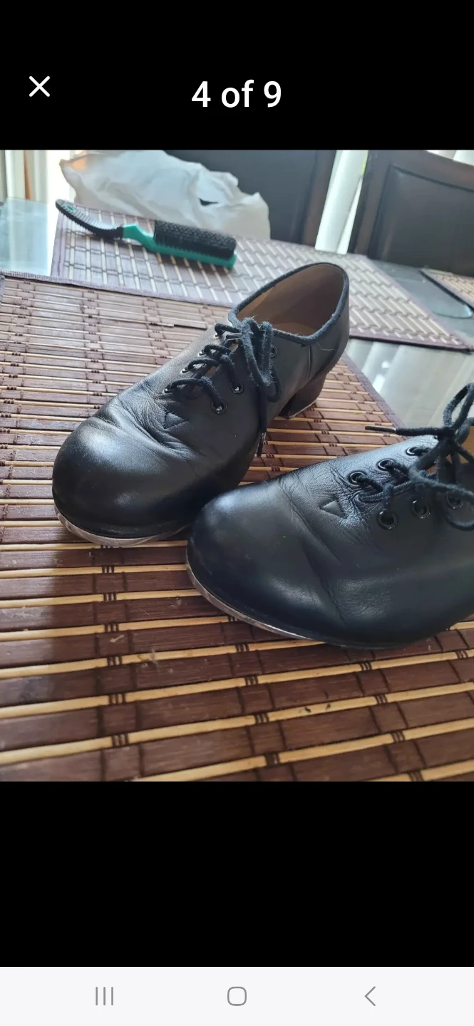 Black Leather Tap Shoes by Bloch