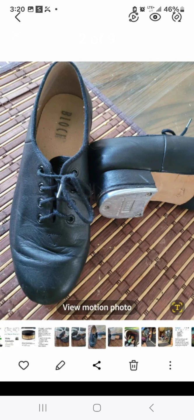 Black Leather Tap Shoes by Bloch - photo 3