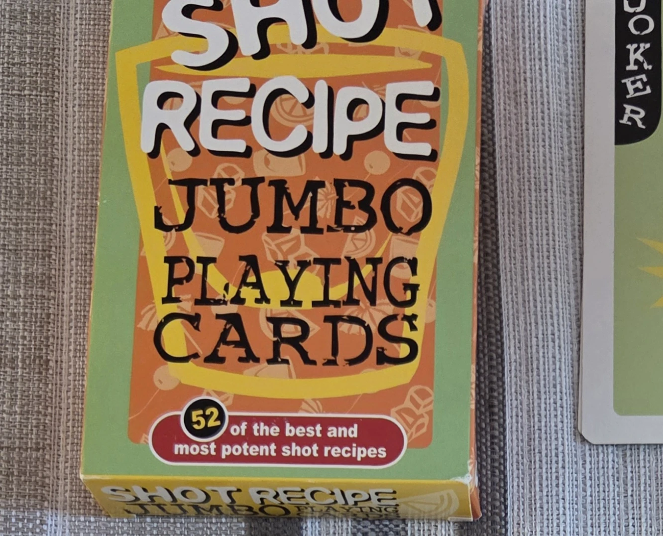 Shot Recipe Jumbo Playing Cards