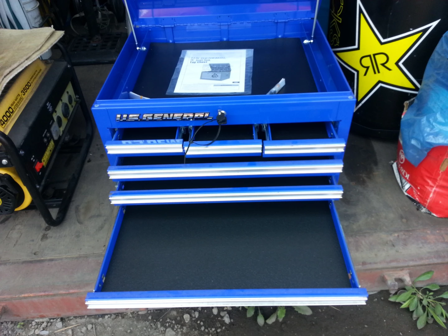 U.S. General Blue 26inches Top Chest - Like New! - photo 3