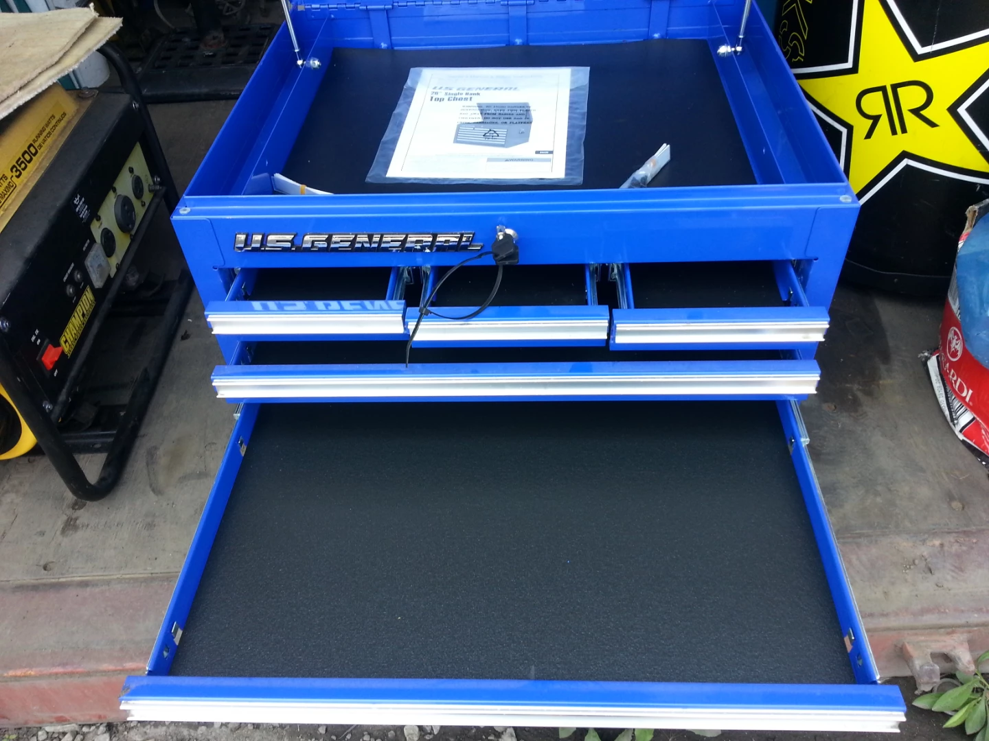 U.S. General Blue 26inches Top Chest - Like New! - photo 4