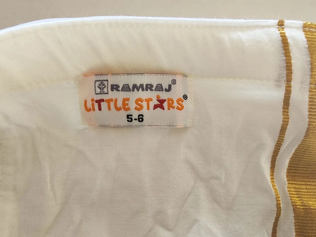 Ramraj Little Stars Shirt & Dhoti Set, Size 5-6 - photo 2