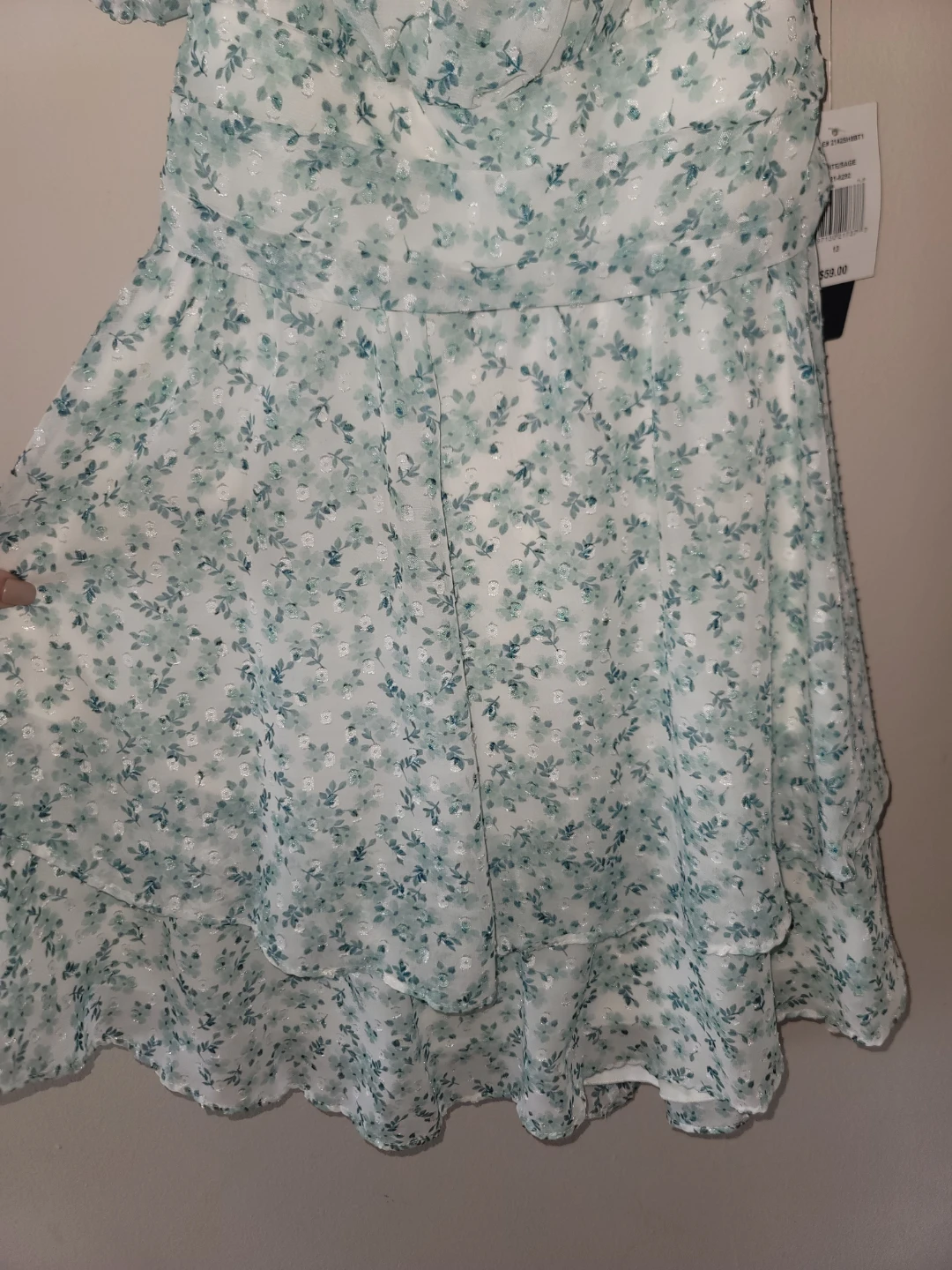 Floral Dress Y2k Spring Sz 13 NWT Cottage A-line Sweetheart - photo 5