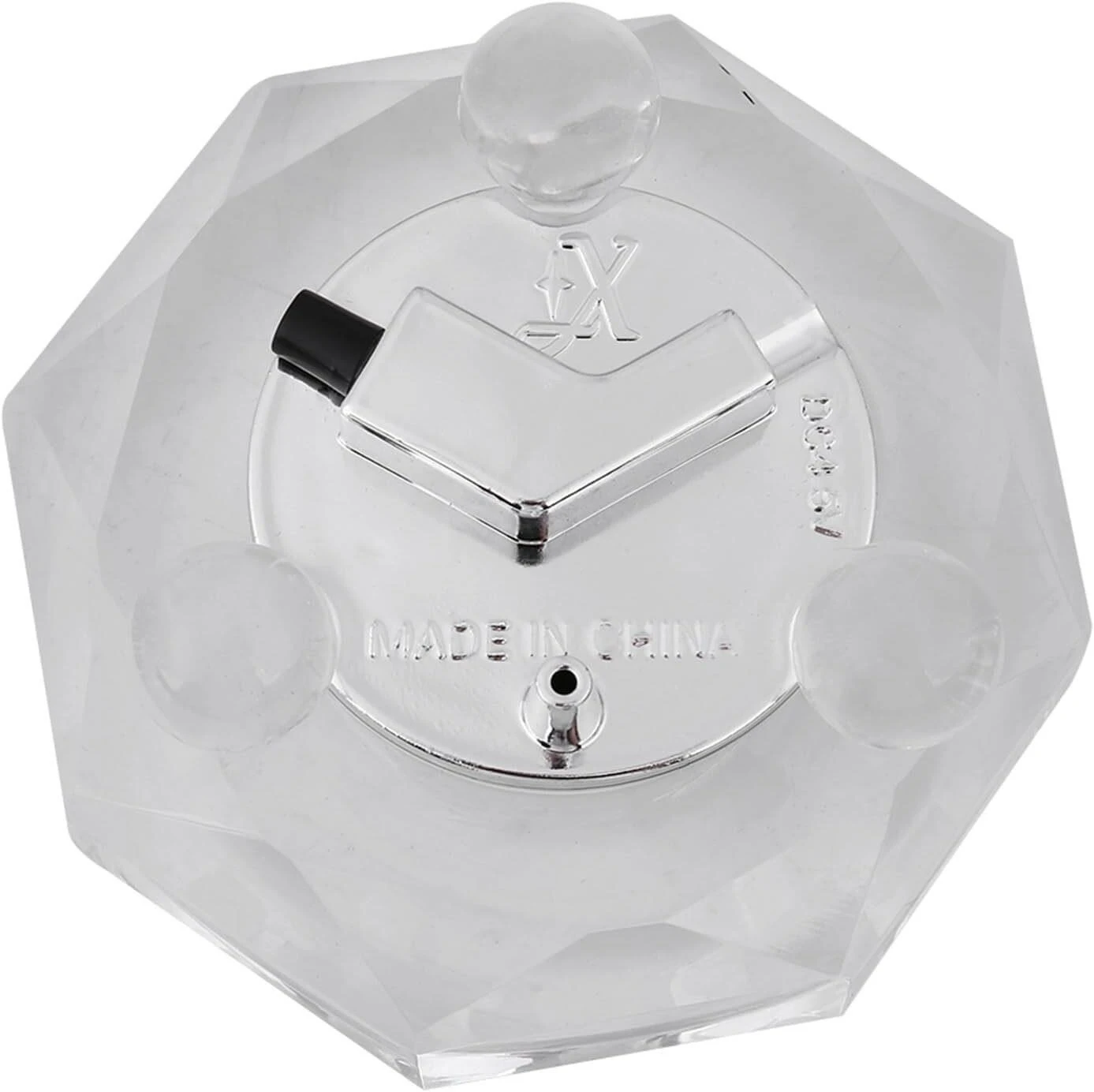 LED White Crystal Lamp Holder + Adapter - photo 3