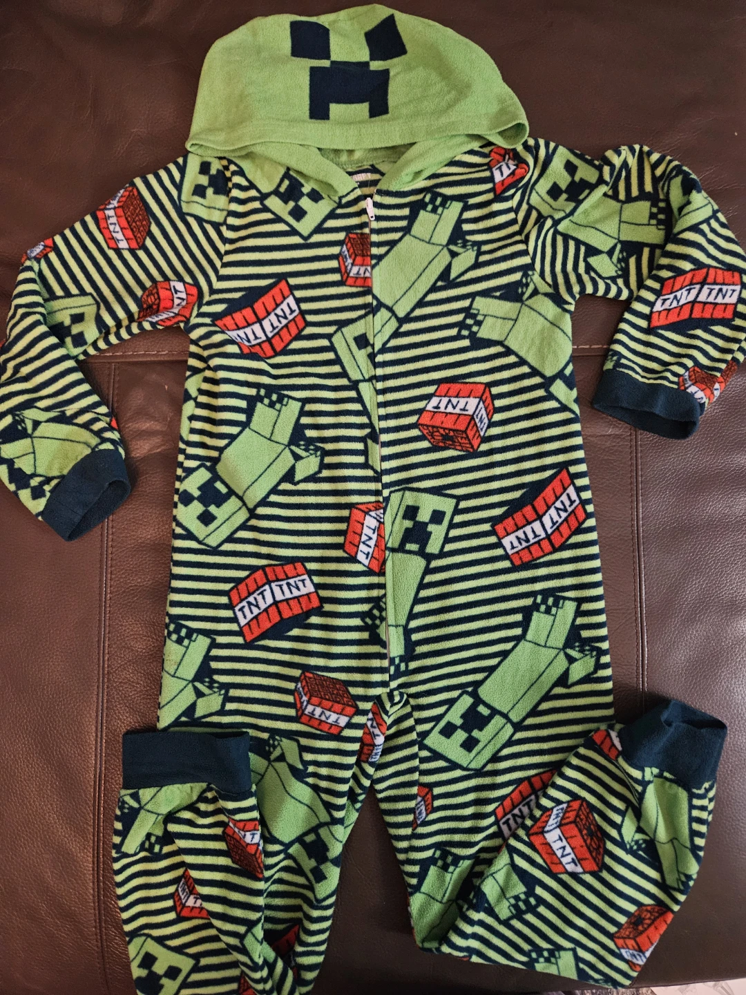 Minecraft Size 10 Kids Pajama Onesie