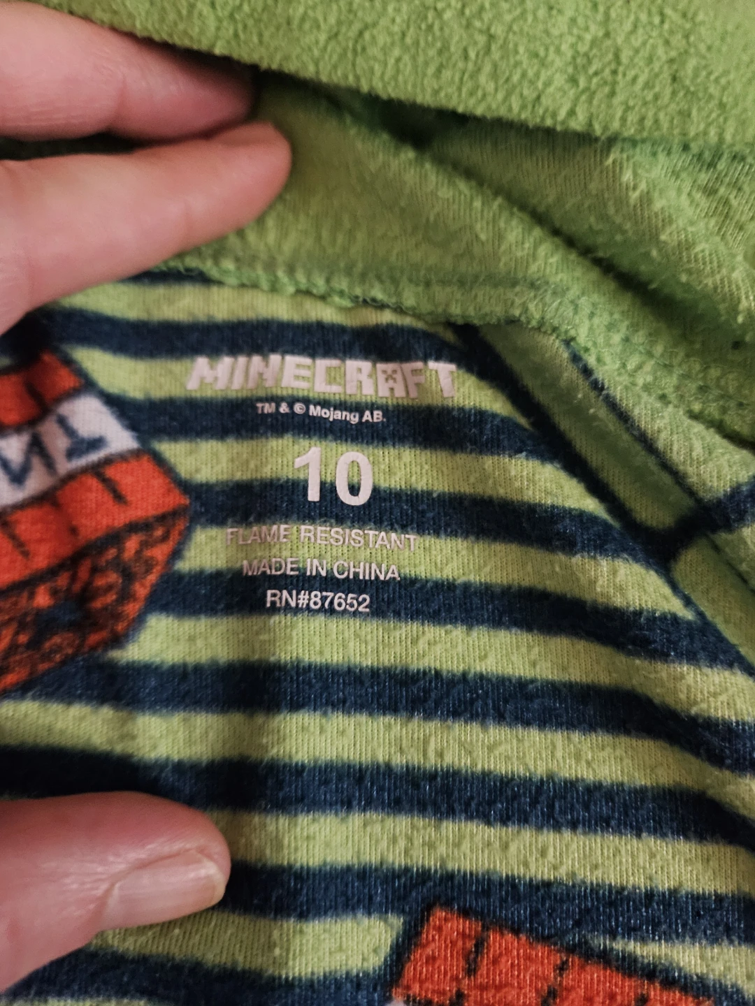 Minecraft Size 10 Kids Pajama Onesie - photo 5
