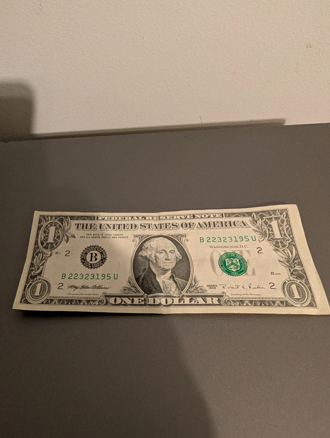 One Dollar Bill - United States Currency