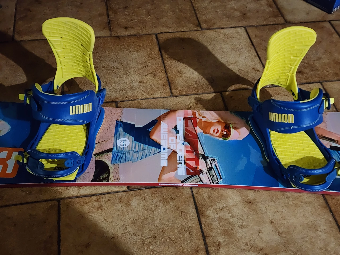 Capita Defenders of Awesome Snowboard 156 w/ Union Bindings. - photo 4