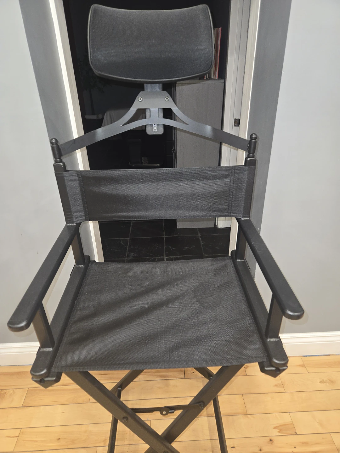 Black Director's Chair with Headrest - photo 2