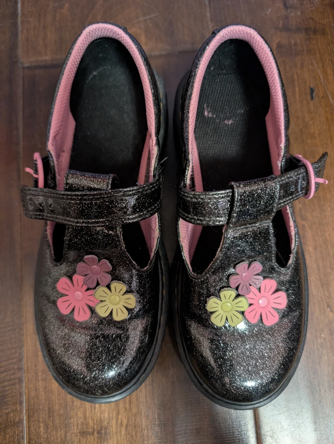 Dr. Martens Floral Mary Janes Size 3 youth