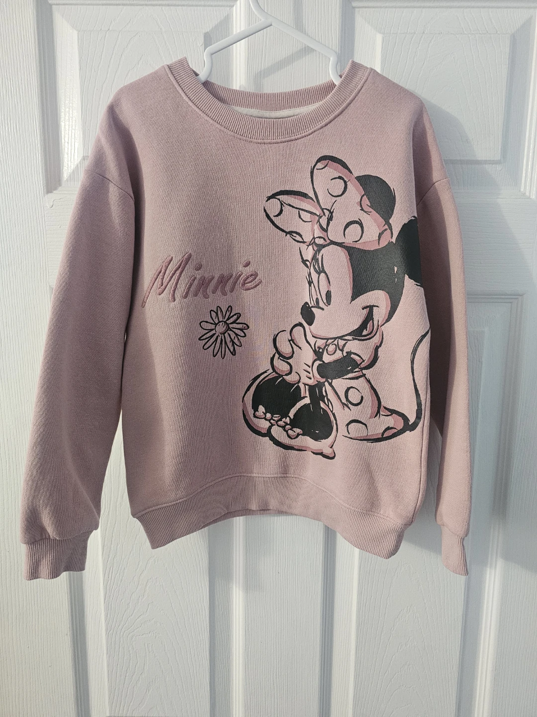 Pink Minnie Mouse Pullover Sweater