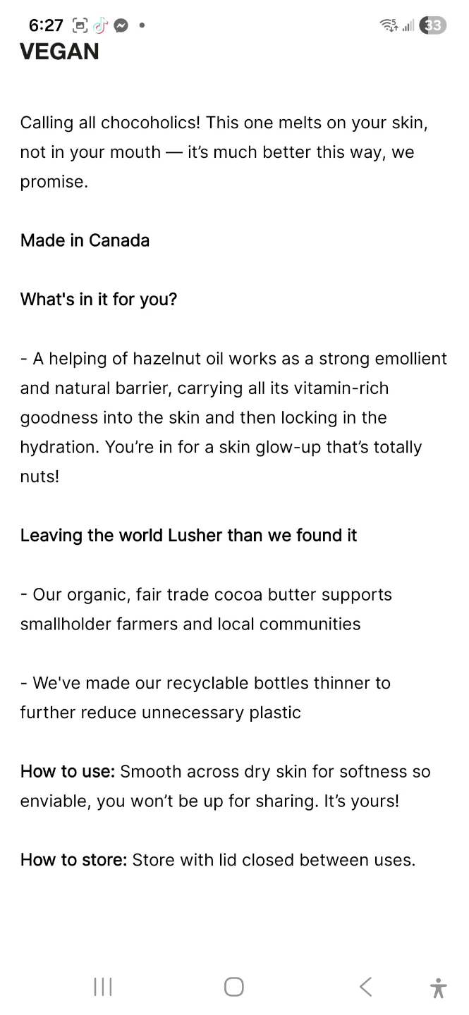 Lush Posh Chocolate Body Lotion 100g - photo 2