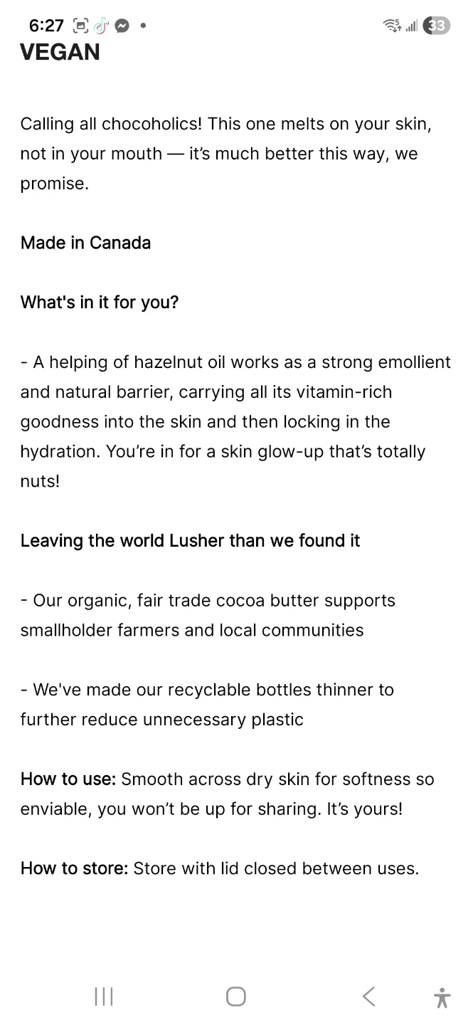 Lush Posh Chocolate Body Lotion 100g - photo 3