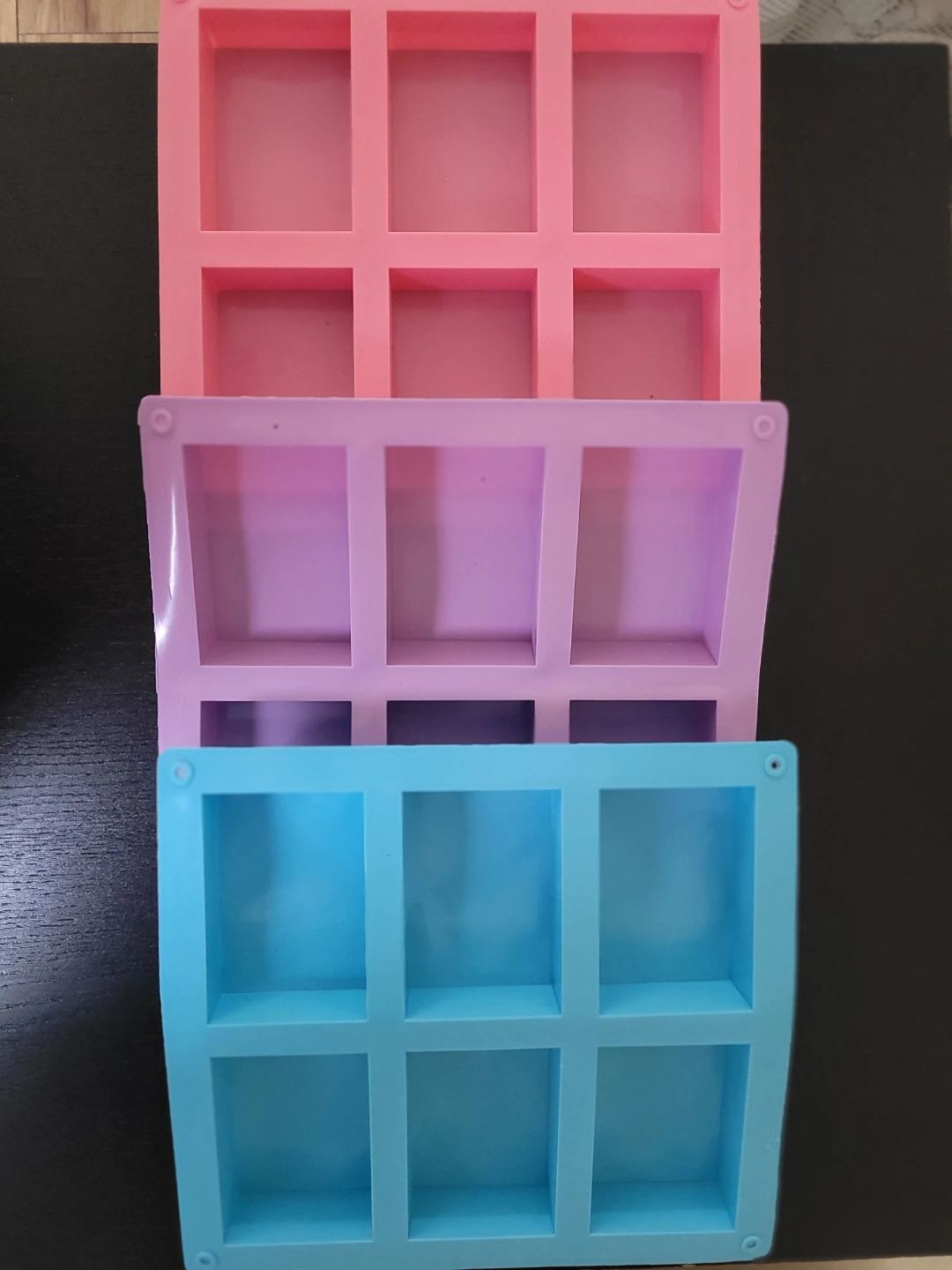 Small rectangular silicone mold 3 pcs 🧡