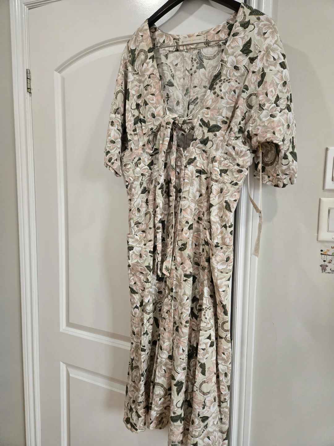 Happy Nature Floral Print Dress, Size 10