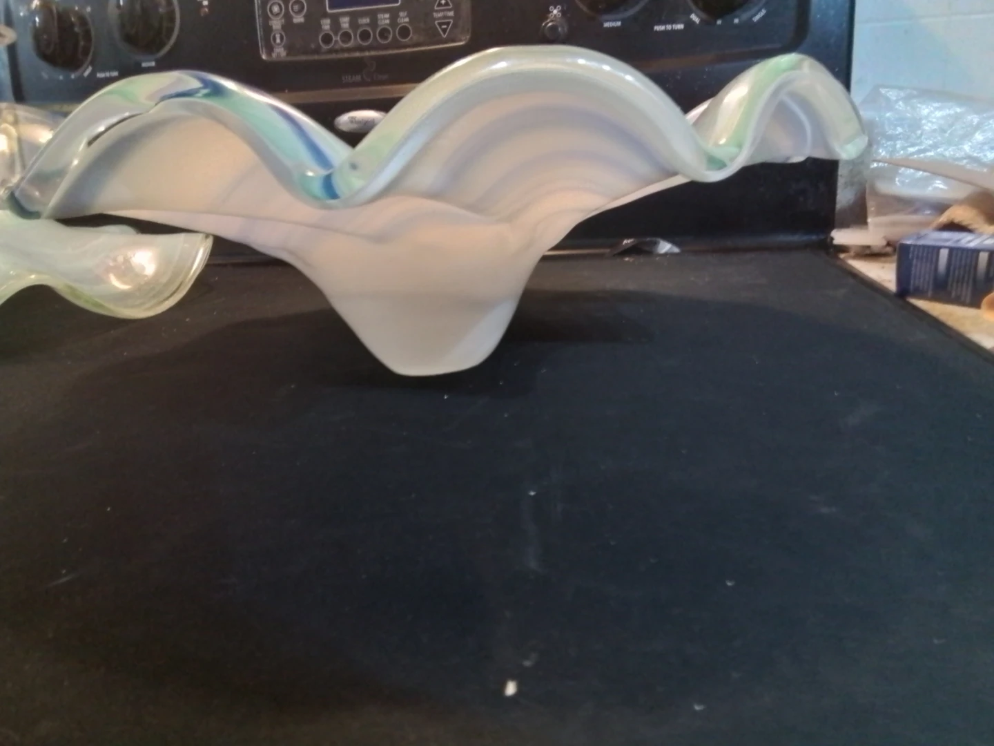 Stunning Vintage Large 1980’s Murano Art Glass Bowl 13x5" - photo 5