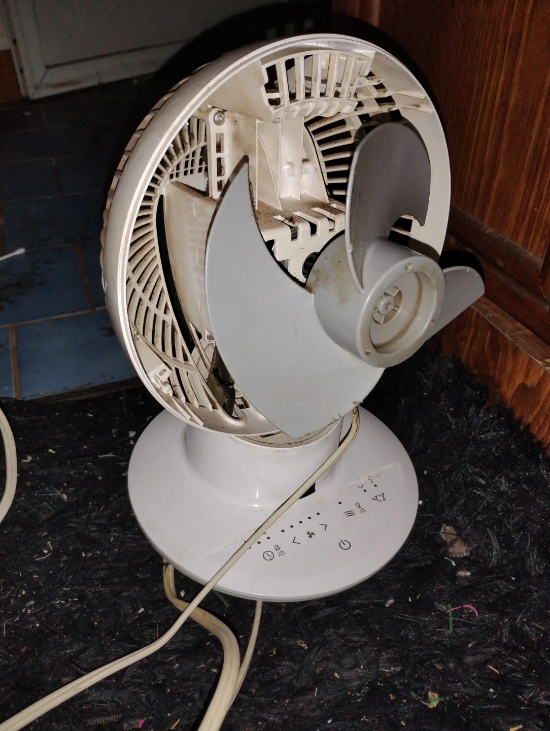 White Table Fan