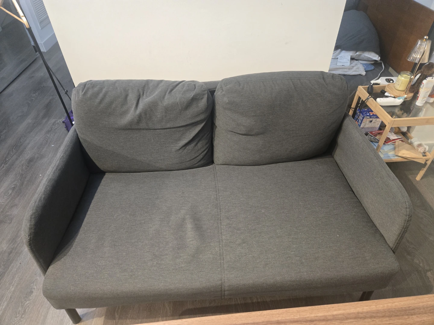 IKEA sofa GLÖSTAD Loveseat, Knisa dark gray