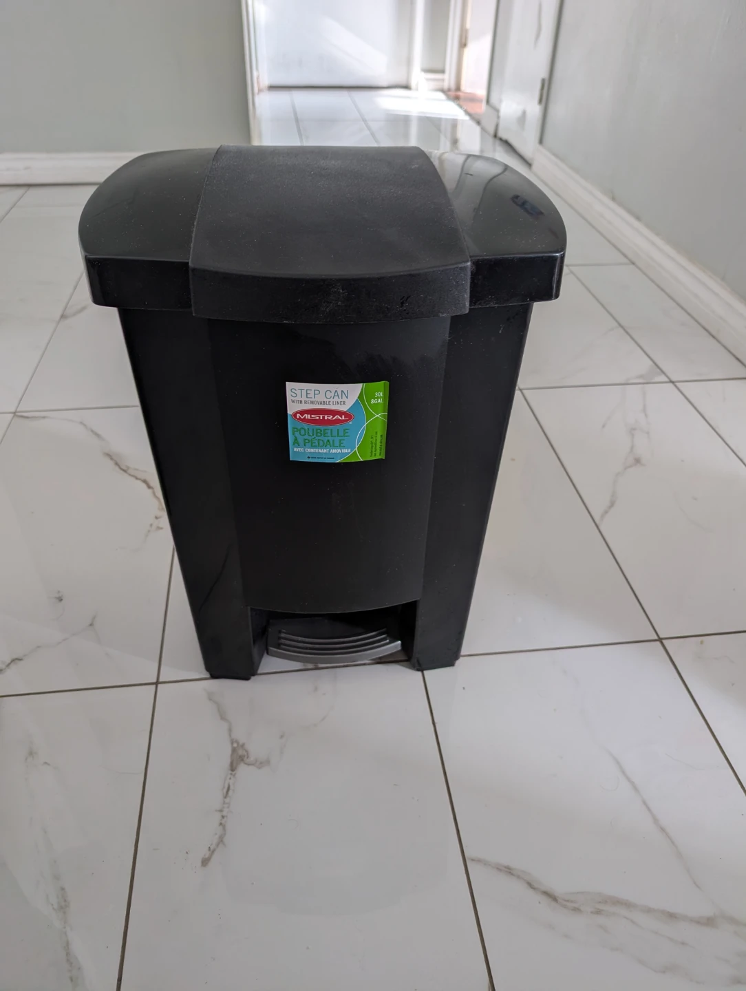 Mistral Step Can - Black Pedal Bin