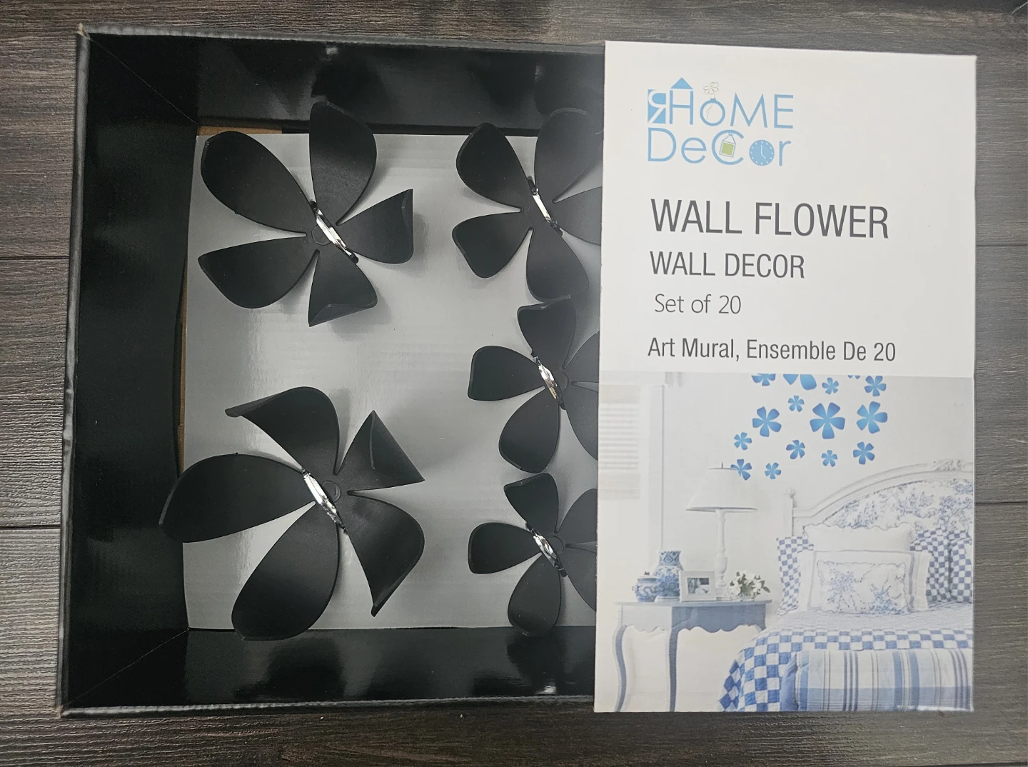 Home Decor Wall Flower Wall Decor - Set of 20