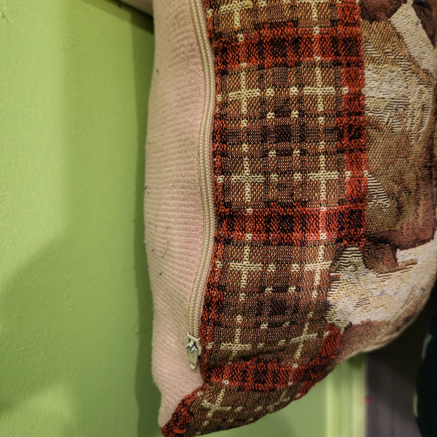 Tapestry Accent Pillow with Puppies - photo 5